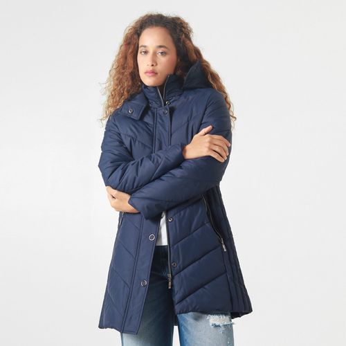 Chaqueta Tipo Abrigo Cuello Alto