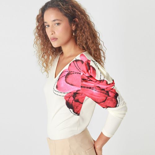 Camiseta Cuello V Manga Larga