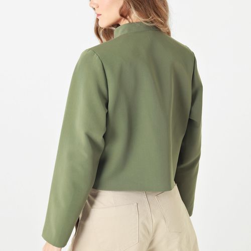 Chaqueta Tipo Blazer Corto Cuello Neru