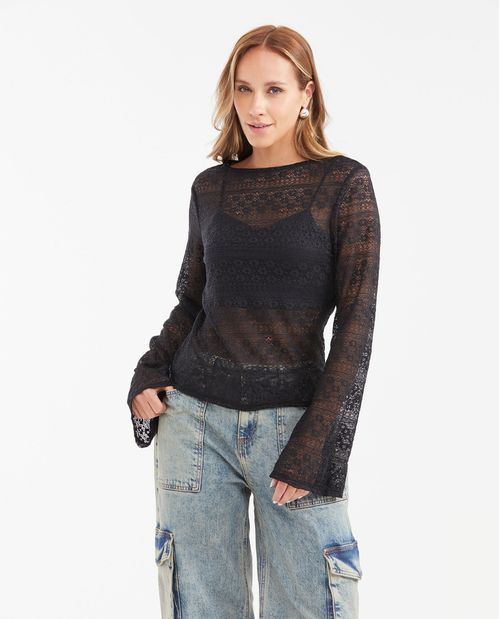 Camisa en Encaje para Mujer