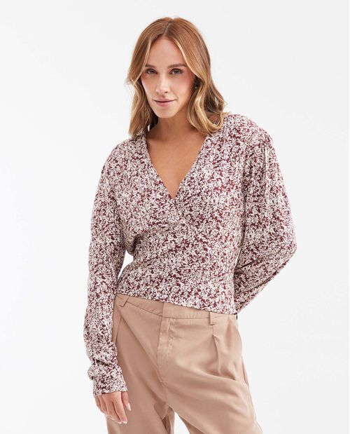 Camisa con Estampado Mini Print para Mujer