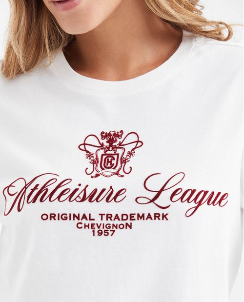 Camiseta Estampada con Detalles Aterciopelados para Mujer