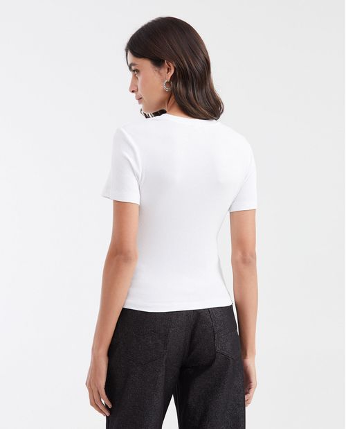 Camiseta Básica Manga Corta para Mujer