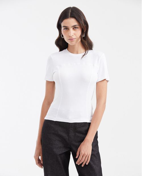 Camiseta Básica Manga Corta para Mujer