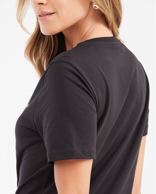 Camiseta Estampada con Detalle de Piedras para Mujer