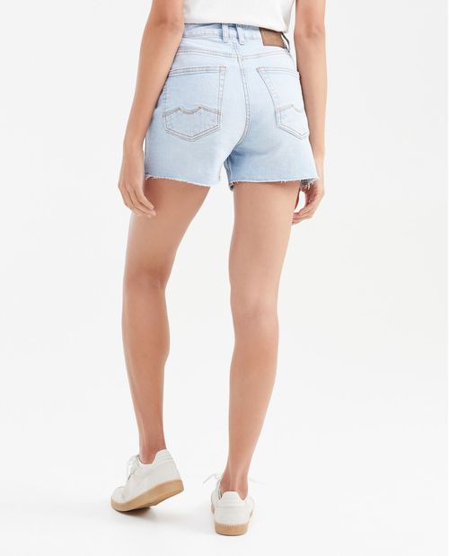Short en Denim High Rise Azul Claro para Mujer