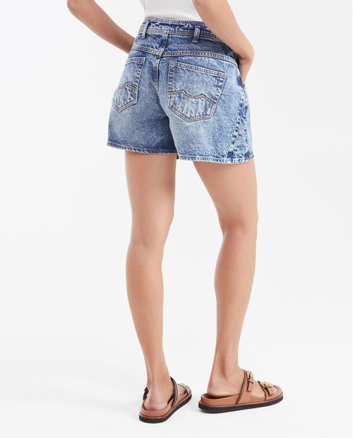 Short en Denim High Rise Azul Medio para Mujer