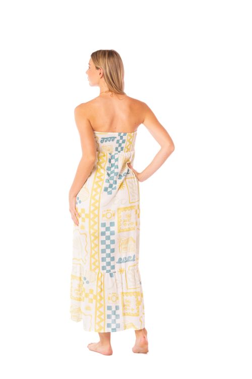 VESTIDO LARGO STRAPLESS