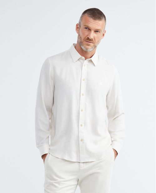 Camisa en Rayón y Lino