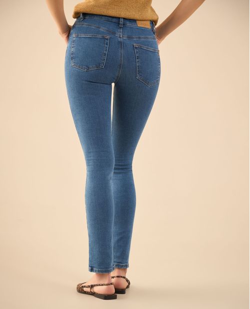 Jean Slim tiro alto para mujer