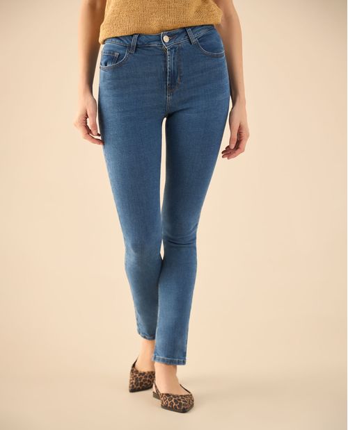 Jean Slim tiro alto para mujer