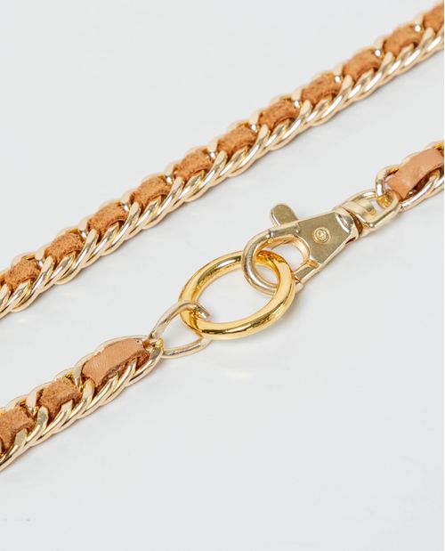 Correa Aluminio y cuero Femenina