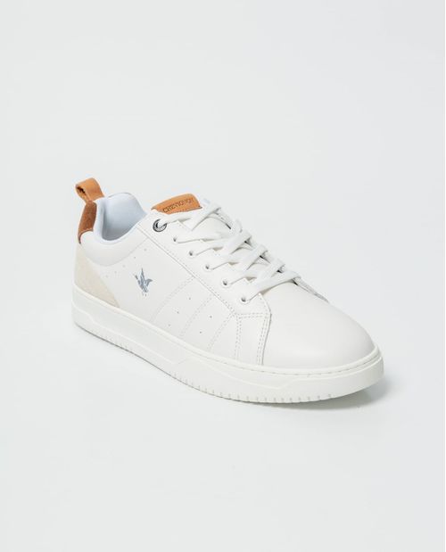 Zapato masculino de tenis en piel.