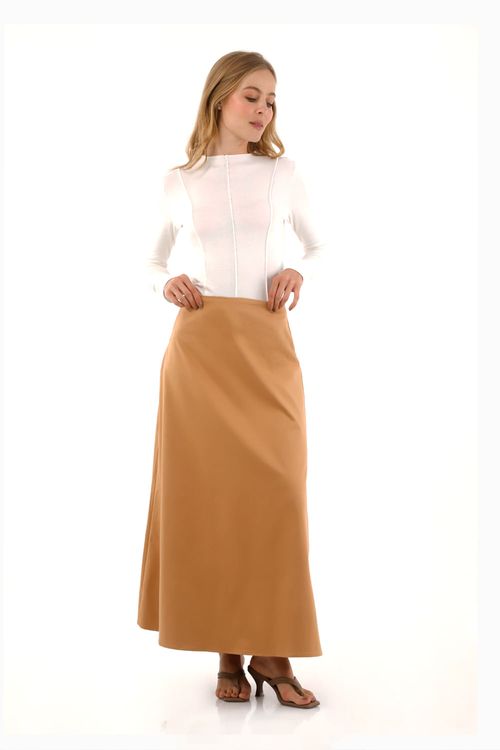 Falda Larga Starlight Toupe