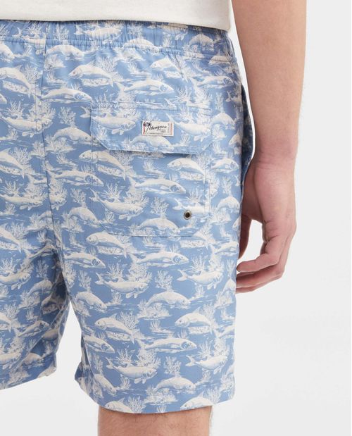 Pantaloneta de Playa Estampada para Hombre