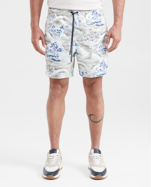 Pantaloneta de Baño Estampada para Hombre