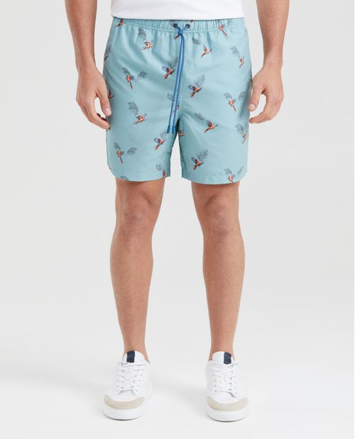 Pantaloneta de Baño Estampada para Hombre