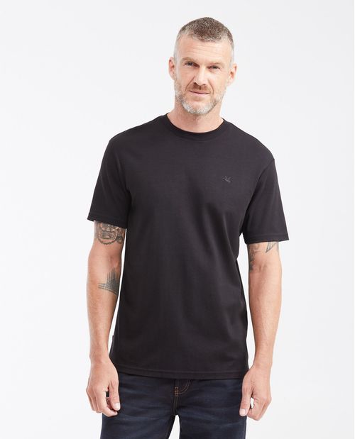 Camiseta Slim Fit en Algodón con Acabado Repelente al Agua para Hombre