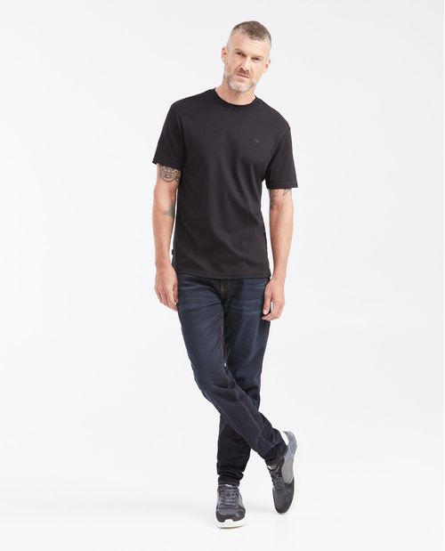 Camiseta Slim Fit en Algodón con Acabado Repelente al Agua para Hombre