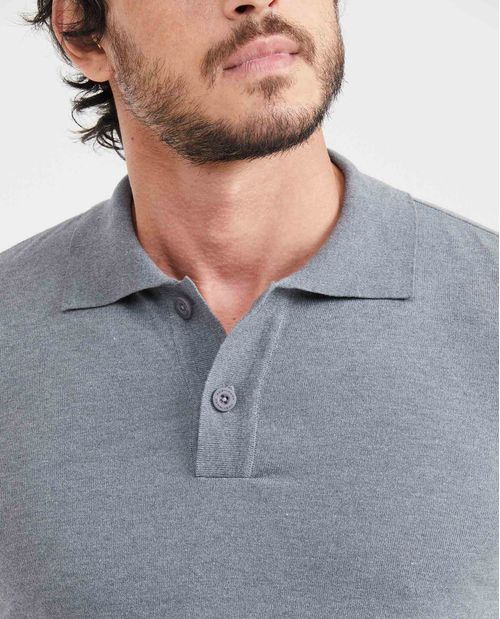 Camiseta Polo Tejida Straight Fit para Hombre