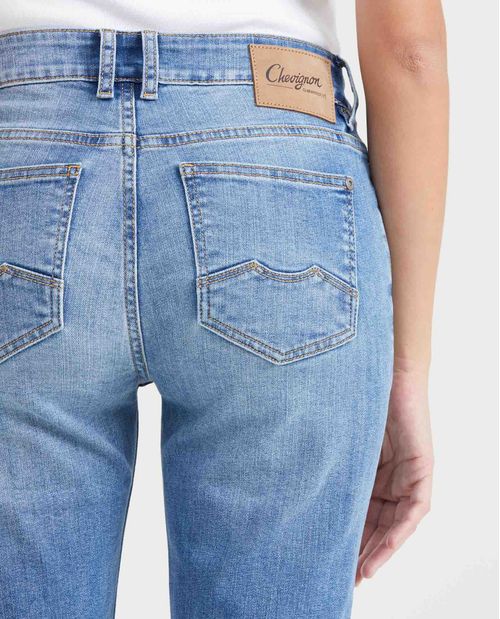 Jean Low Rise Bota Skinny Azul Ultra Medio para Mujer