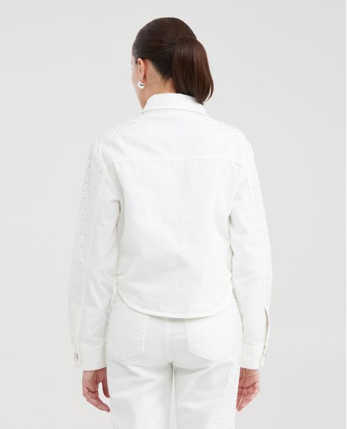 Chaqueta con Taches Brillantes para Mujer