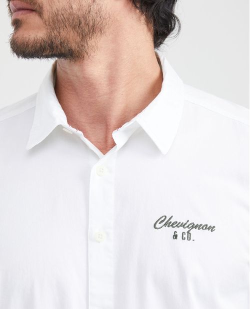 Camisa Classic Fit Manga Corta con Gráficos para Hombre