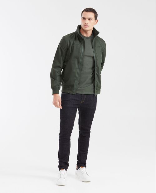 Chaqueta Bomber con Capucha Oculta para Hombre