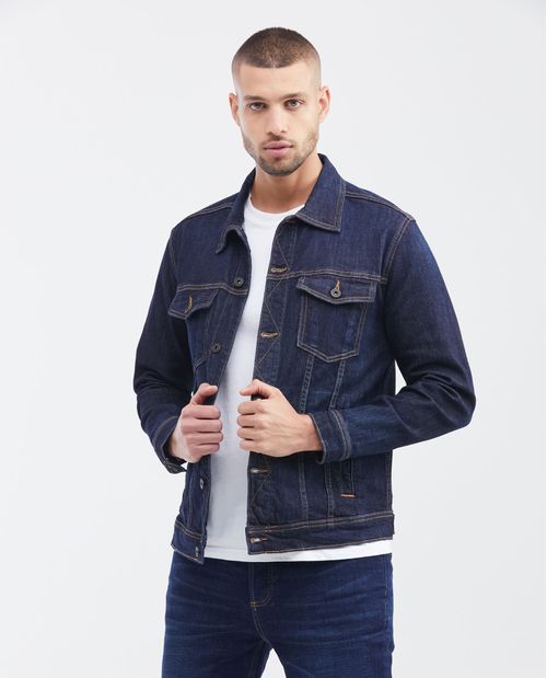 Chaqueta Trucker Algodón-Elastano Masculina