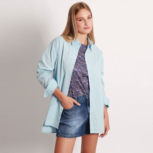 Camisa Cuello Camisero Manga Larga