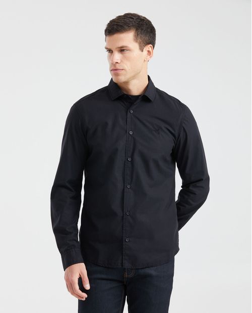 Camisa Slim Fit Manga Larga para Hombre
