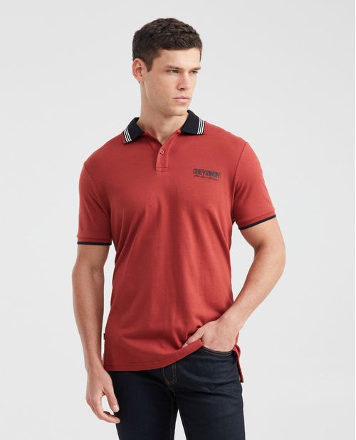 Camiseta Polo Slim Fit en Jersey Semi Pesado para Hombre