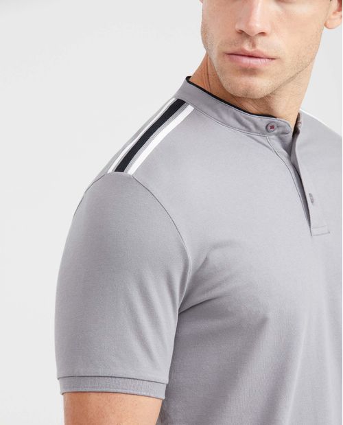Camiseta Polo Slim Fit Cuello Nerú para Hombre