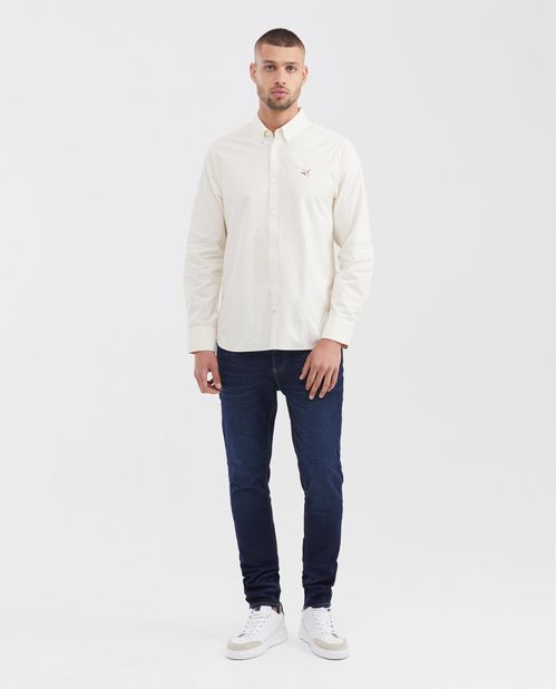 Camisa Manga Larga de Algodón para Hombre