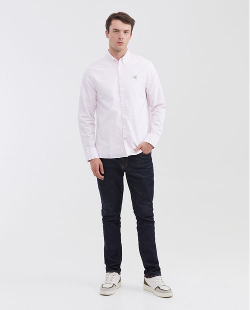 Camisa Manga Larga de Algodón para Hombre