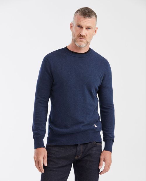 Suéter Tejido con Cuello Redondo para Hombre