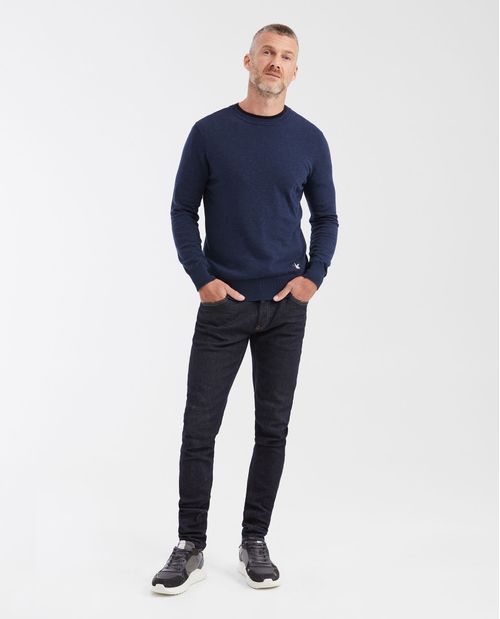 Suéter Tejido con Cuello Redondo para Hombre