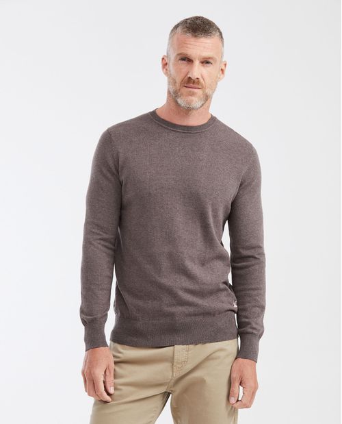 Suéter Tejido con Cuello Redondo para Hombre