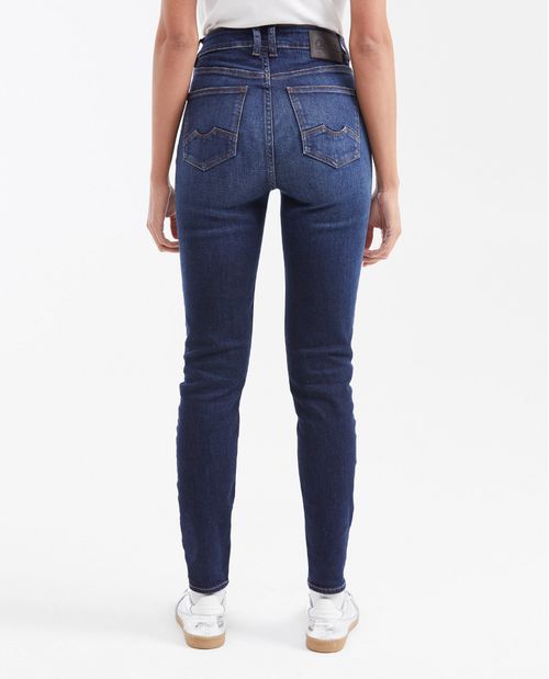 Jean Super High Rise Bota Slim Azul Ultra Oscuro para Mujer