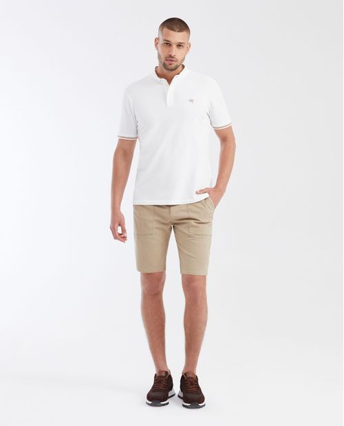 Camiseta Polo Slim Fit Cuello Nerú para Hombre