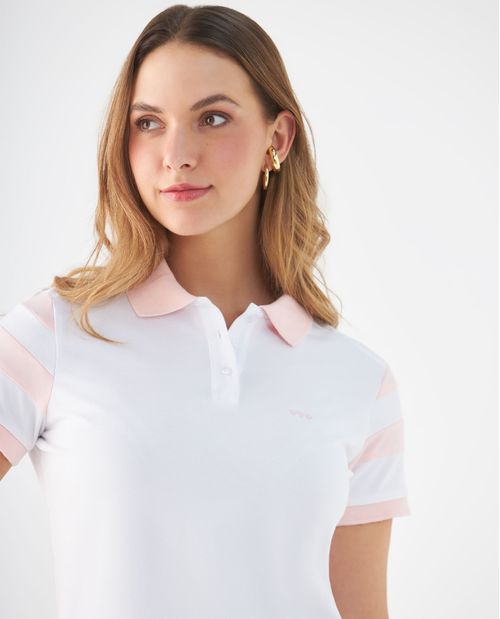 Camiseta tipo polo para mujer