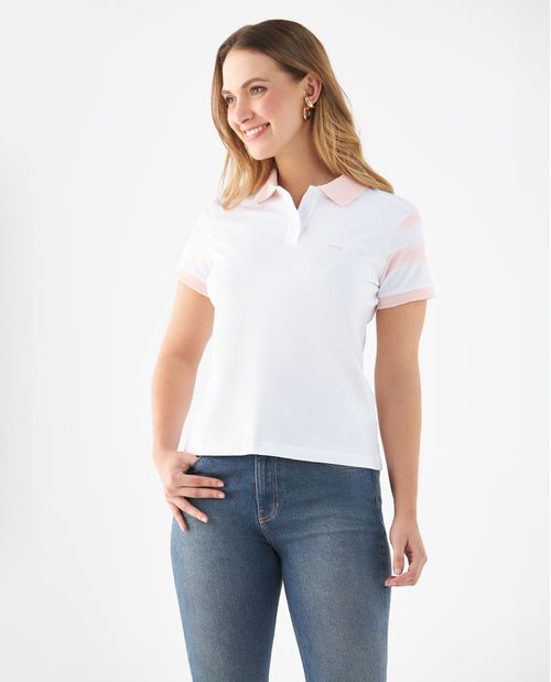 Camiseta tipo polo para mujer