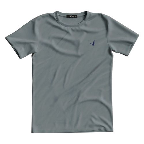 Camiseta Cuello Redondo  AX Gris Claro para hombre