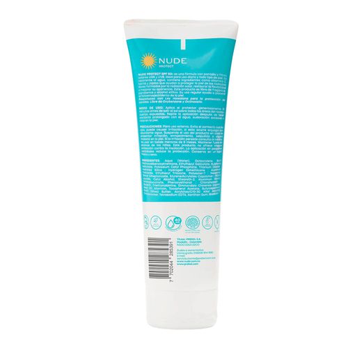 Protector Solar Nude Spf 60 + Cara Y Cuerpo X 220 Ml