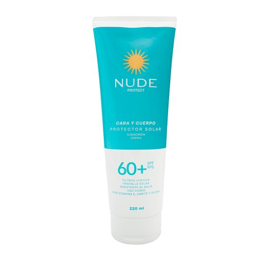 Protector Solar Nude Spf 60 + Cara Y Cuerpo X 220 Ml