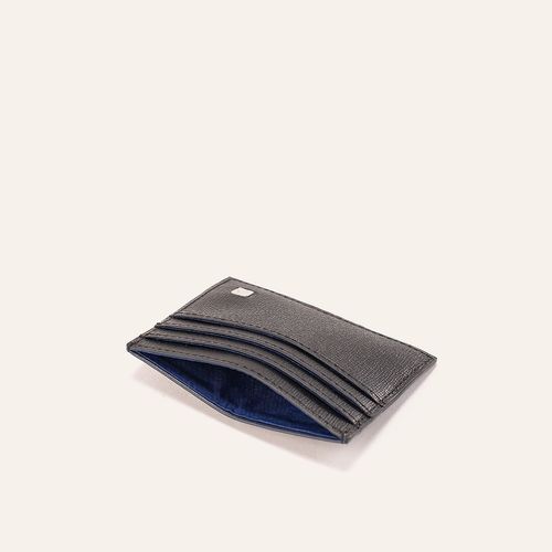 Tarjetero Plano 7cc Negro Orión Roble