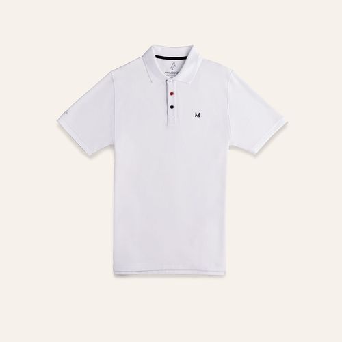 Camiseta Polo Emblema Blanco Tierra Arriba