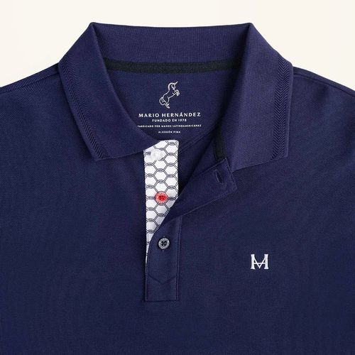 Camiseta Polo Emblema Azul Tierra Arriba