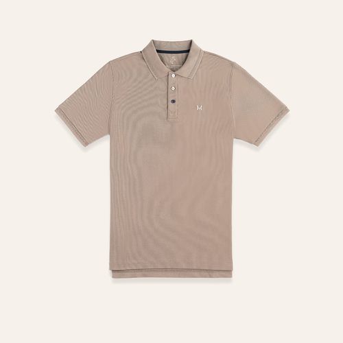 Camiseta Polo Emblema Arena Tierra Arriba