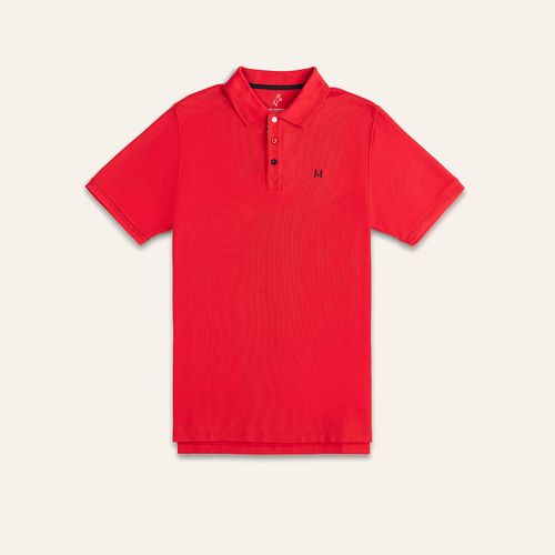 Camiseta Polo Emblema Rojo Tierra Arriba